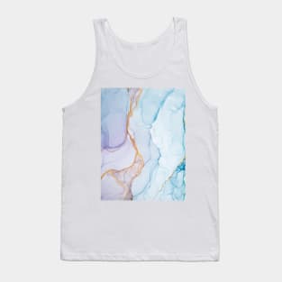 Abstract painting colorful liquid alcohol ink. Abstract artwork made with translucent ink colors. Tank Top